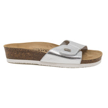 Load image into Gallery viewer, Women&#39;s Brigitte silver leather sandals